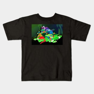 Turtle Pile - Rise of the TMNT Kids T-Shirt